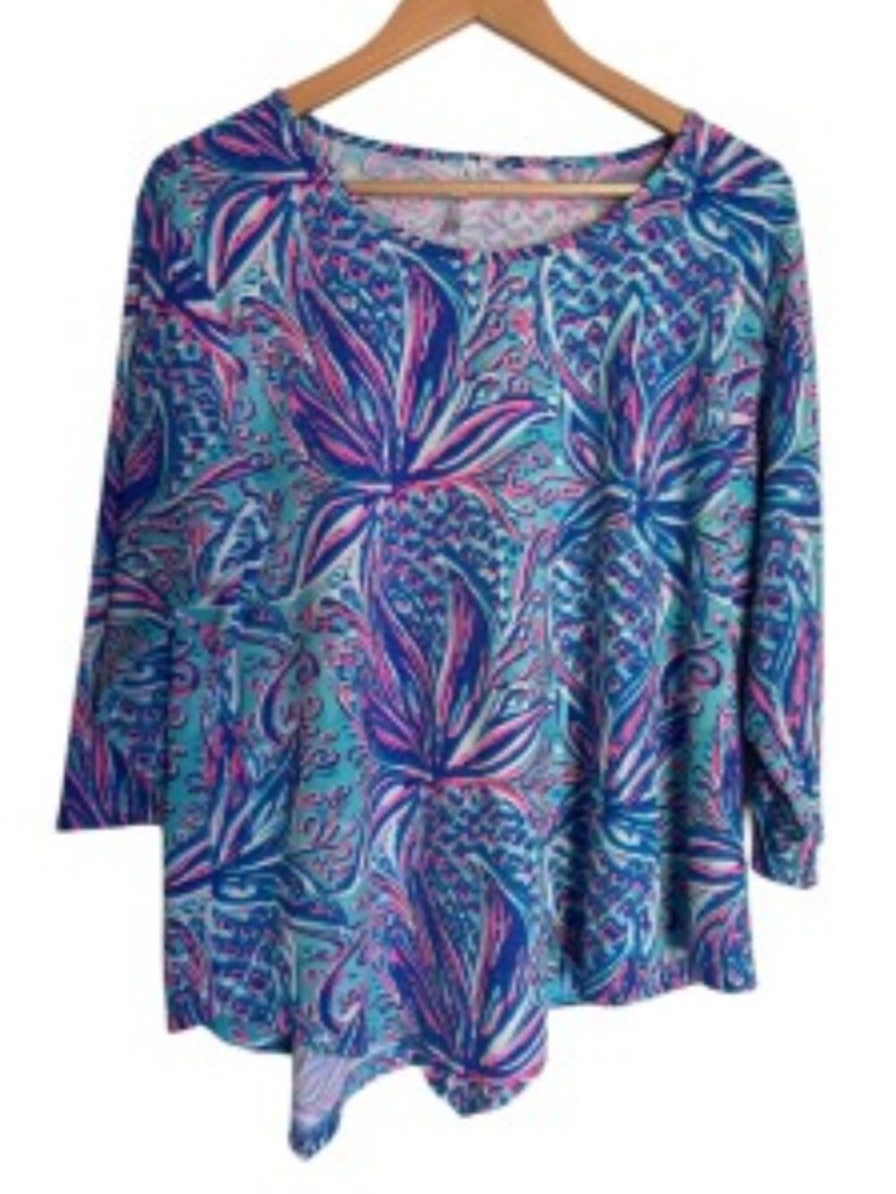 Lulu-B Asymmetrical Scoop Neck Top XLarge